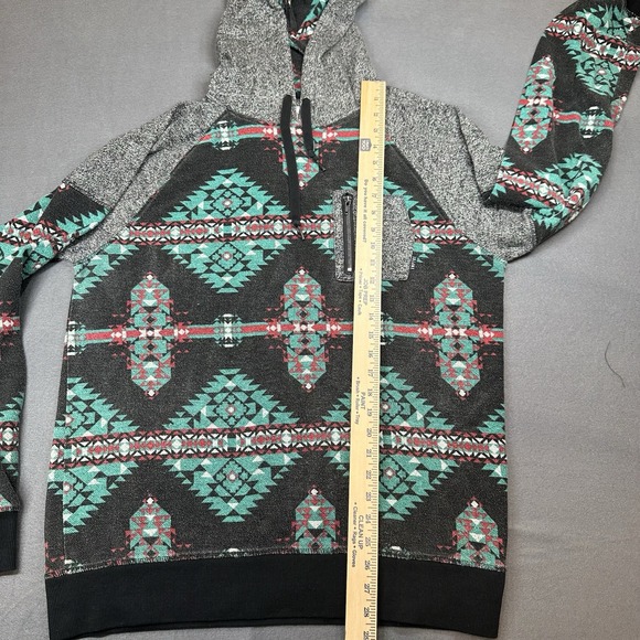 Empyre Surplus Co. Aztec Pattern Men's SIZE L Hoodie - Picture 3 of 6